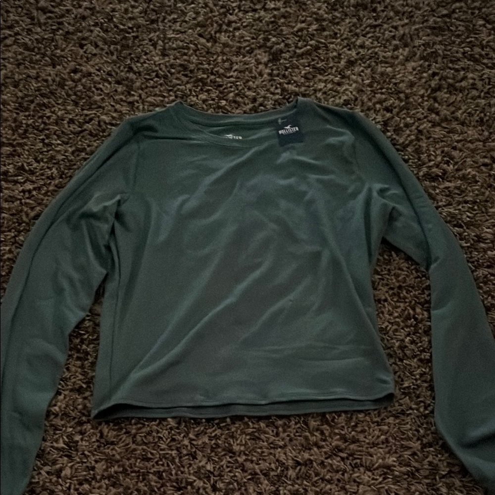 Chic Green Long Sleeve Top